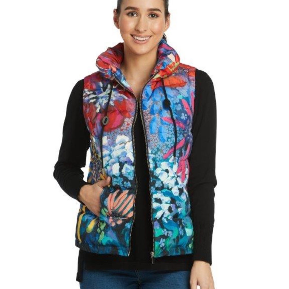 Claire Desjardins Multicolor Puffer Vest-Wearable Art - Picture 9 of 9